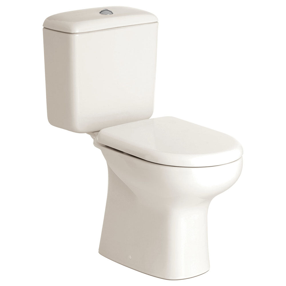 Fienza RAK Liwa Ivory Close-Coupled Toilet Suite, S-Trap 140