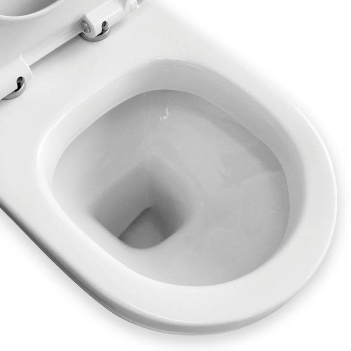 Fienza RAK Liwa White Close-Coupled Toilet Suite, P-Trap