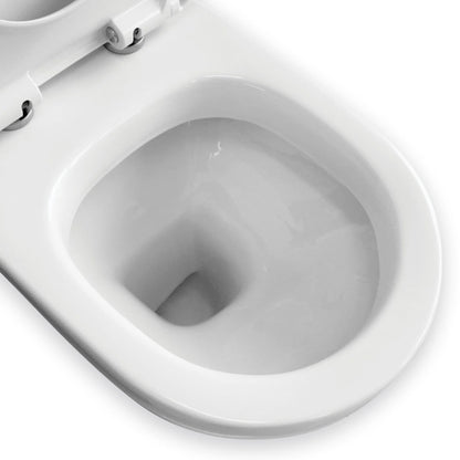 Fienza RAK Liwa White Close-Coupled Toilet Suite, P-Trap