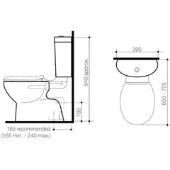 Tempo Connector Toilet Suite