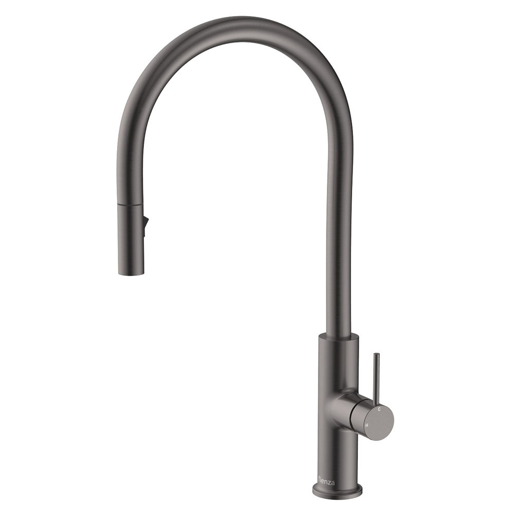 Kaya Pull-Out Sink Mixer, Gun Metal