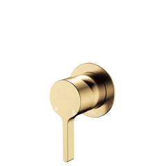 Sansa Wall Mixer, Small Round Plate, Urban Brass