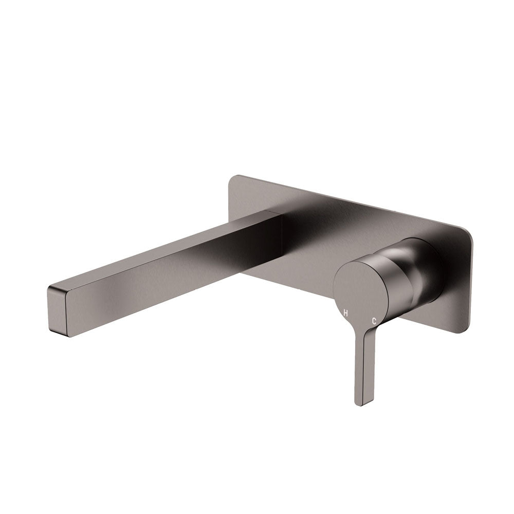 Sansa Wall Basin Mixer Set, Gun Metal