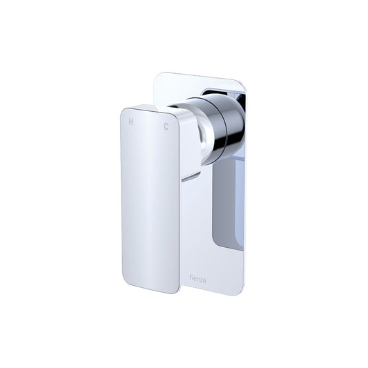 Tono Wall Mixer, Rectangular Plate, Chrome