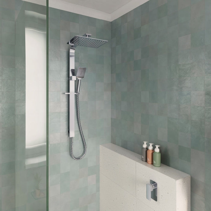 Tono Wall Mixer, Rectangular Plate, Chrome