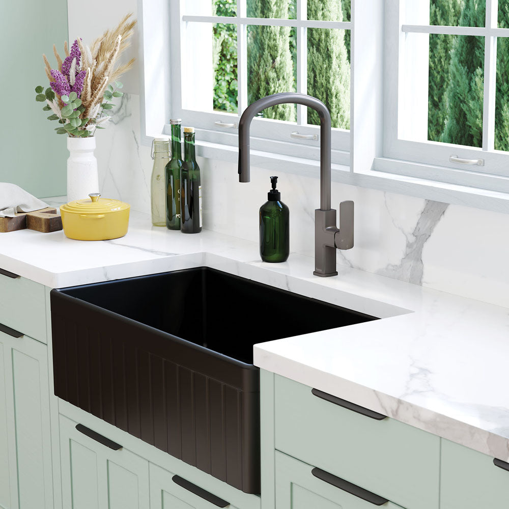 Tono Pull Out Sink Mixer, Gun Metal
