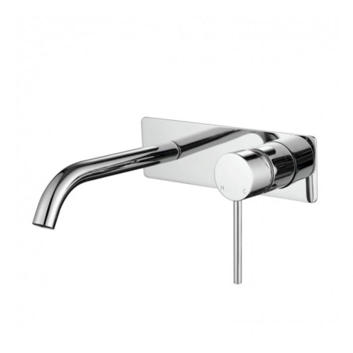Modern National Star Mini Wall Combination Mixer Chrome