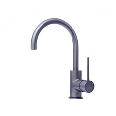 Modern National Star Mini Gooseneck Basin Mixer Gun Metal