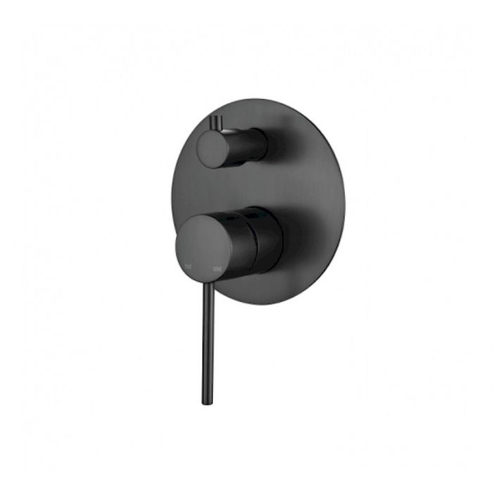 Modern National Star Mini Shower Bath Mixer W/ Diverter Gun Metal