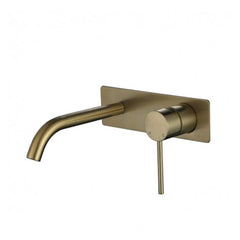 Modern National Star Mini Wall Combination Mixer Brushed Bronze