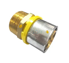 Bushpex Crimp Gas No.3 Straight Connector 40mm X 32mm Male