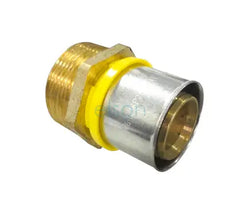 Bushpex Crimp Gas No.3 Straight Connector 50mm X 50mm Male