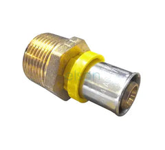 Bushpex Crimp Gas No.3 Straight Connector 16mm X 20mm Male