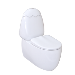 Egg Junior II Back To Wall Toilet Suite for Children with White Cistern Lid