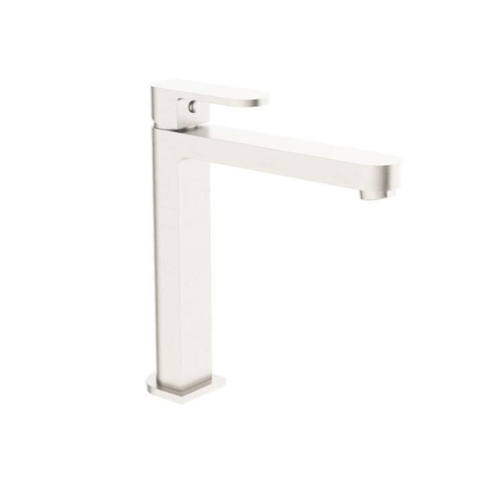 Nero Ecco Tall Basin Mixer - Brushed Nickel