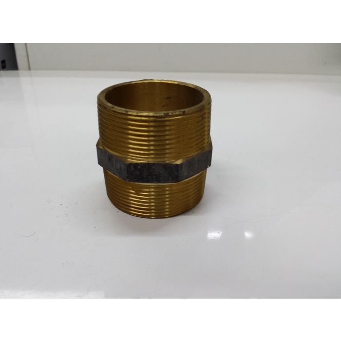 2" (50mm) Brass Nipple Connector