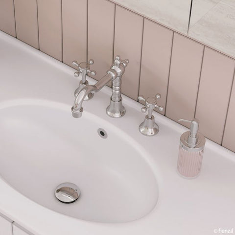 Fienza Lilian Basin Set Cross Handle - Chrome