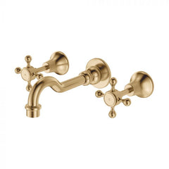 Fienza Lilian Basin/Bath Wall Set Cross Handle - Urban Brass