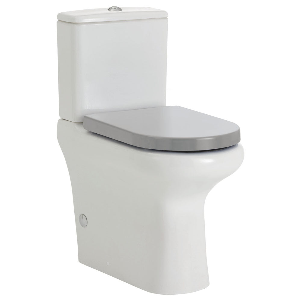 Fienza RAK Compact Back-to-Wall Toilet Suite, Grey