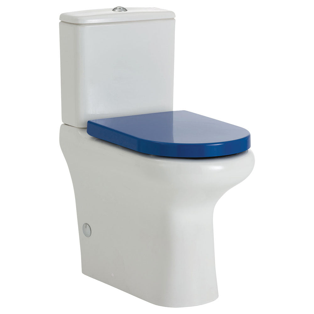 Fienza RAK Compact Back-to-Wall Toilet Suite, Blue