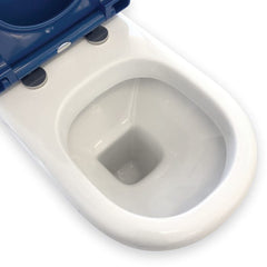 Fienza RAK Compact Back-to-Wall Toilet Suite, Blue