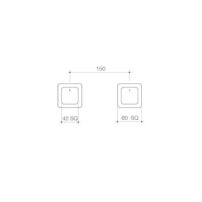 Dorf Epic Bloc Wall Top Assembly Matte Black