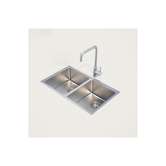 Caroma Compass 316SS Alfresco 770mm x 460mm Double Bowl Sink
