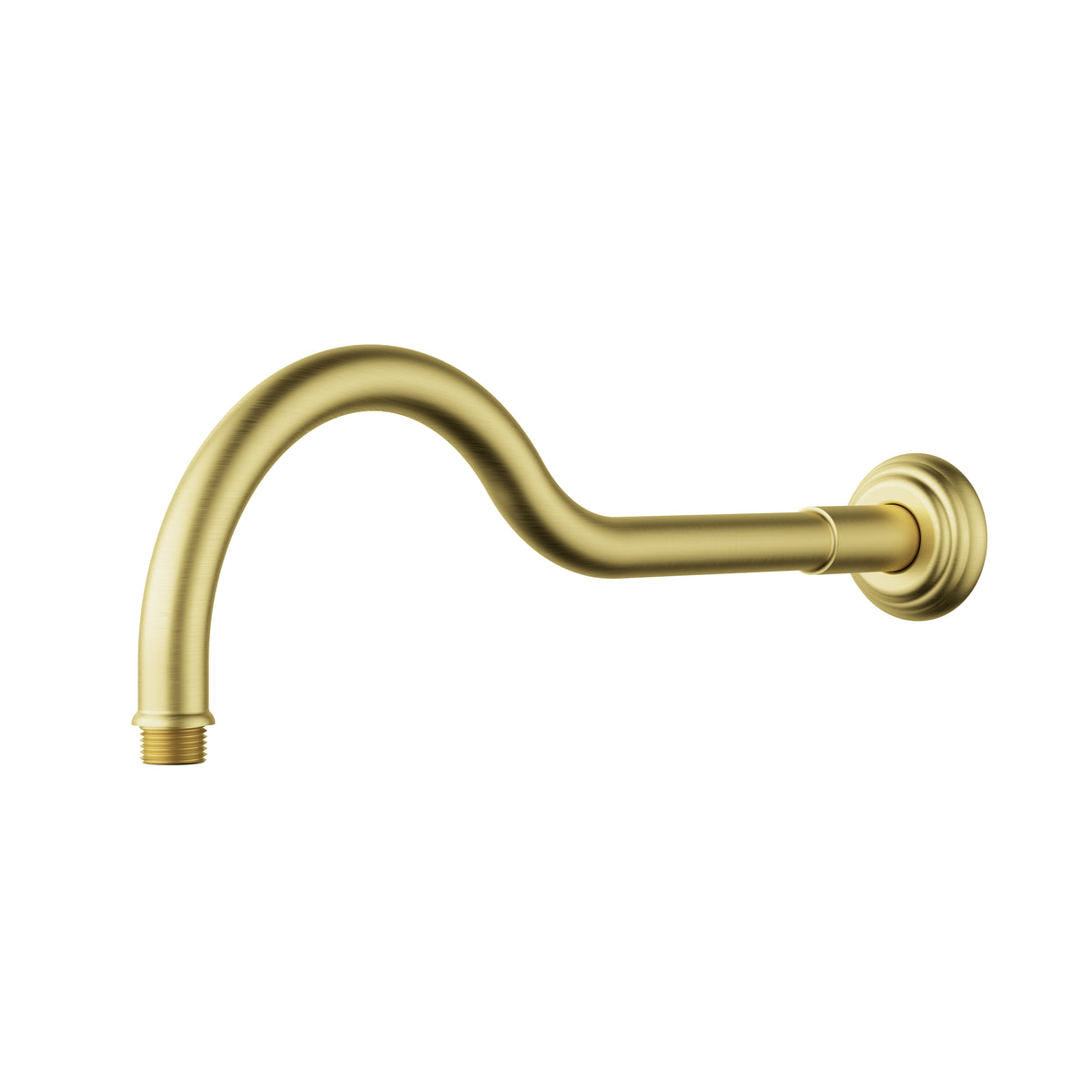 ACL Clasico Horizontal 400mm Shower Arm - Brushed Gold