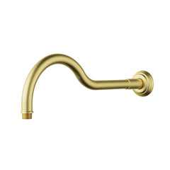ACL Clasico Horizontal 400mm Shower Arm - Brushed Gold
