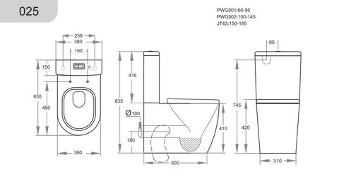 Veda BTW Tornado Toilet Suite – 7 Days Plumbing Supplies