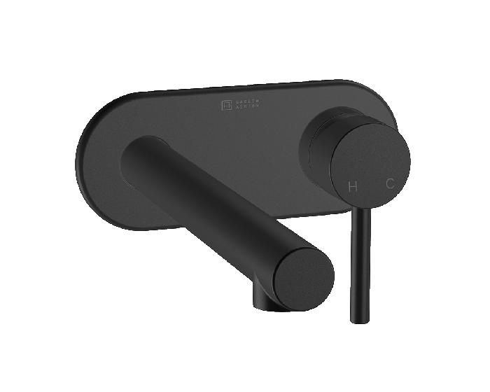 Abey Gareth Ashton Lucia Wall Basin/Bath Mixer - Black