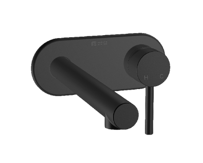 Abey Gareth Ashton Lucia Wall Basin/Bath Mixer - Black