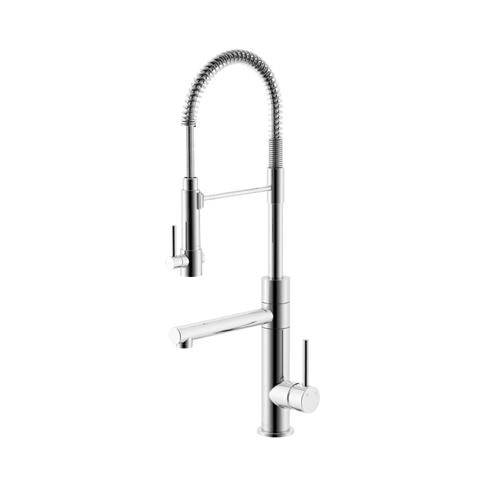 Abey Gareth Ashton Lucia Side Lever Sink Mixer with Spring Coil Pull Down