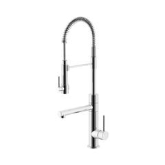 Abey Gareth Ashton Lucia Side Lever Sink Mixer with Spring Coil Pull Down