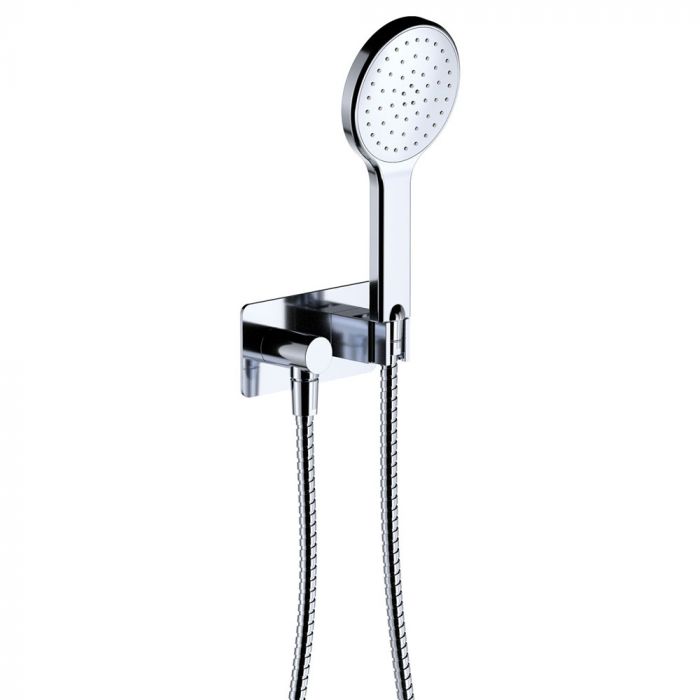 Fienza Kaya Hand Shower and Hook Soft Square Plate - Chrome