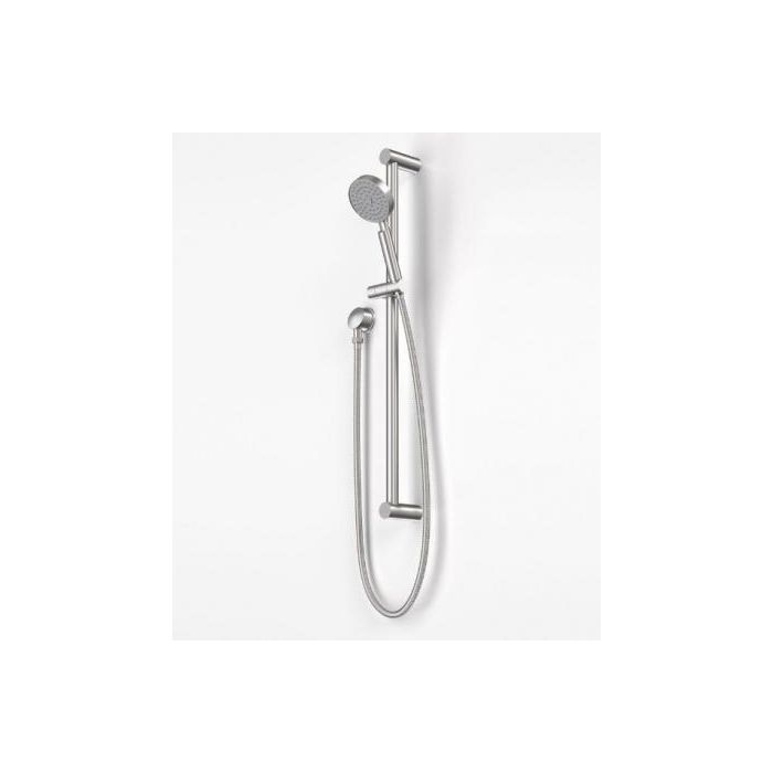 Caroma Titan Stainless Steel Shower and Rail with Round Hand Shower