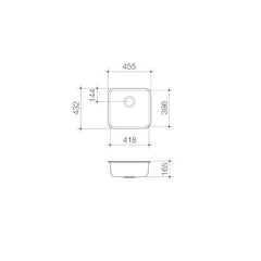 Caroma Luna Single Bowl Overmount and Undermount