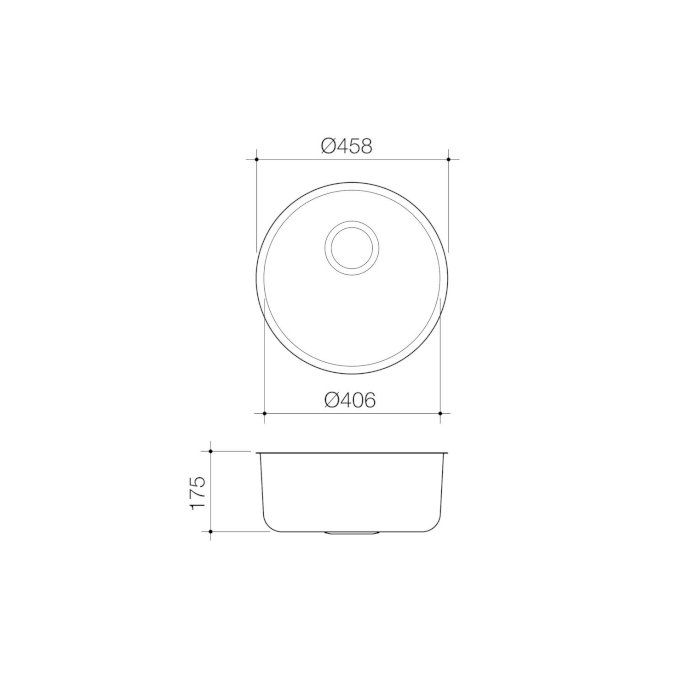 Caroma Luna Round Bowl Undermount and Overmount