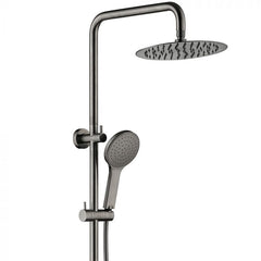 Fienza Kaya Twin Shower Top Inlet - Gun Metal