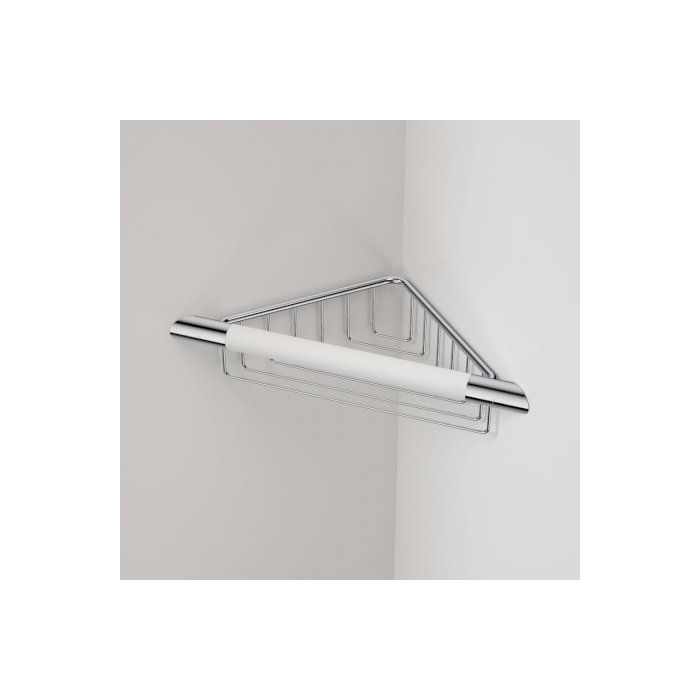 Caroma Opal Support Corner Shower Support Rail with Basket
