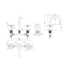 Modern National Ryker Basin Set Chrome