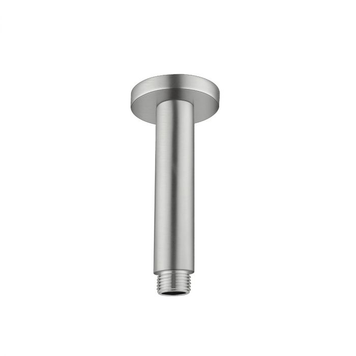 Nero Round Ceiling Arm 100mm long - Brushed Nickel