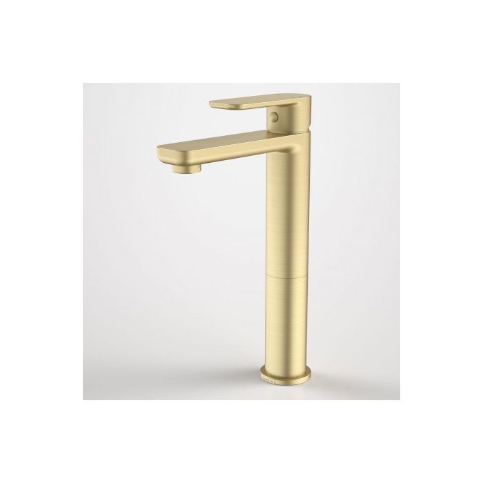 Caroma Luna Tower Basin Mixer Brushed Brass 6 Star