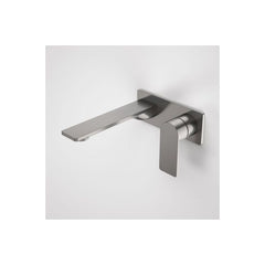 Caroma Urbane II 180mm Wall Basin / Bath Mixer Rectangular Cover Plate Gunmetal
