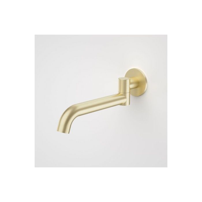 Caroma Liano II 220mm Bath Swivel Outlet Round Brushed Brass