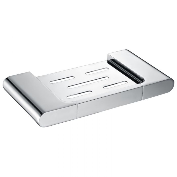 Acl Cora Soap Holder Chrome, Matte Black, Chrome and White