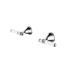 ACL Clasico Wall Top Assemblies with Ceramic Handle - Chrome