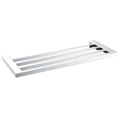 Acl Eden Towel Shelf Chrome, Matte Black, Chrome and White