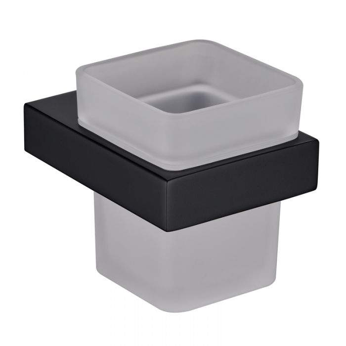 Acl Eden Tumbler and Holder Chrome, Matte Black, Chrome and White