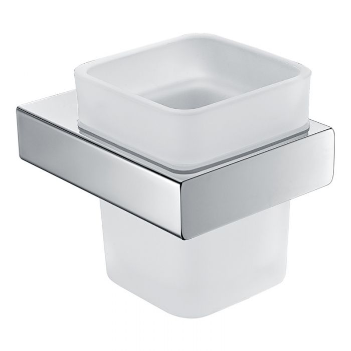 Acl Eden Tumbler and Holder Chrome, Matte Black, Chrome and White